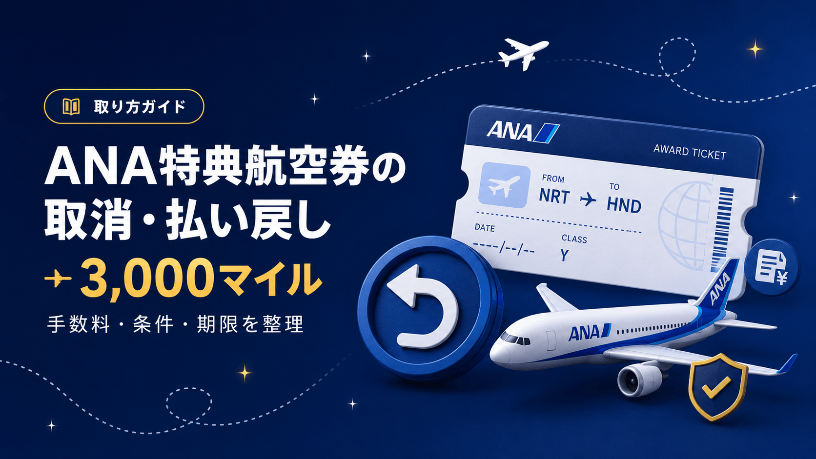 ANA特典航空券の取り消しと払い戻しの手順を解説