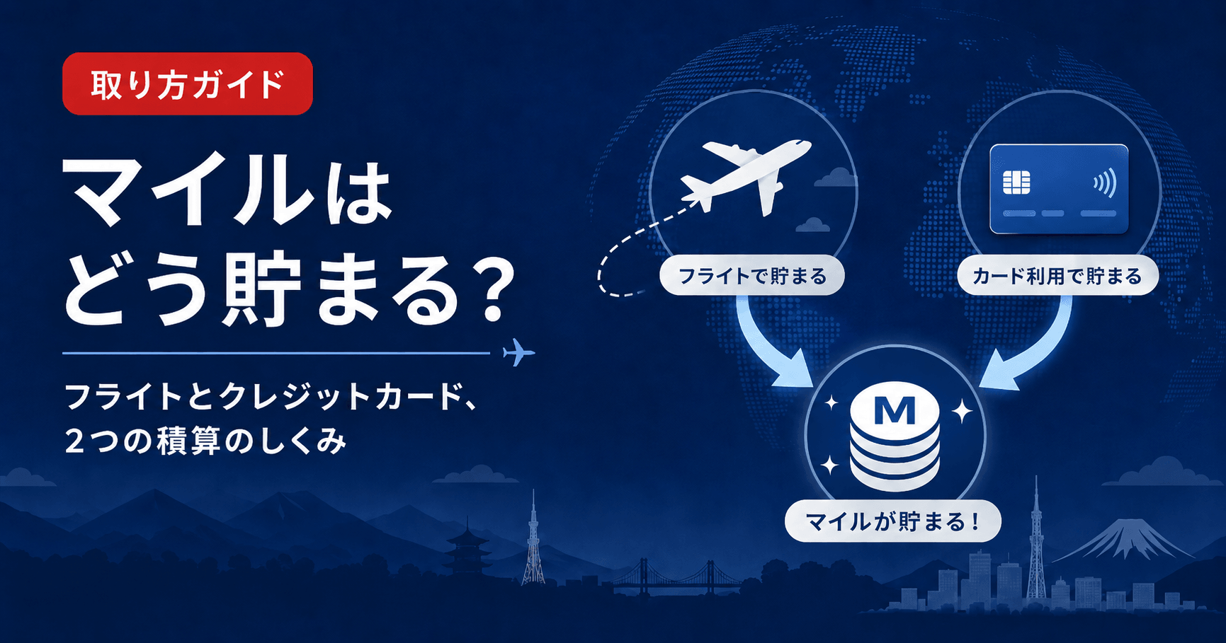 マイルはどう貯まる？フライトとクレジットカード、2つの積算のしくみ